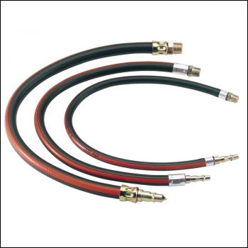 Draper 4311 Air Line Whip Hose, 600mm, 1/4 inch  BSP - Code: 54438 - Pack Qty 1