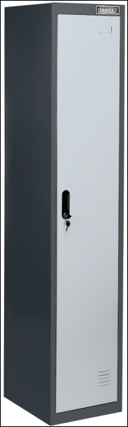 DRAPER Single Door Locker - 380 x 450 x 1800mm - Pack Qty 1 - Code: 54783