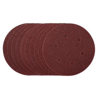 Draper SDHAL150 Sanding Discs, 150mm, Hook & Loop, 40 Grit, (Pack of 10) - Code: 54887 - Pack Qty 1