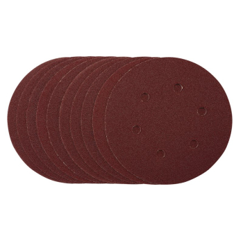 Draper SDHAL150 Sanding Discs, 150mm, Hook & Loop, 80 Grit, (Pack of 10) - Code: 54888 - Pack Qty 1