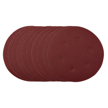 Draper SDHAL150 Sanding Discs, 150mm, Hook & Loop, 120 Grit, (Pack of 10) - Code: 54948 - Pack Qty 1