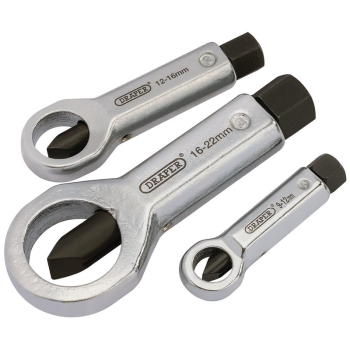 Draper NC922 Nut Splitter Set, 9 - 22mm (3 Piece) - Code: 55108 - Pack Qty 1