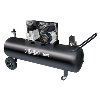 Draper DA200/369M 200L Belt-Driven Air Compressor, 2.2kW/3hp  - Code: 55315 - Pack Qty 1