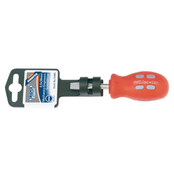 Draper 870 Plain Slot Flared Tip Mechanics Screwdriver, 6 x 38mm - Code: 55485 - Pack Qty 1