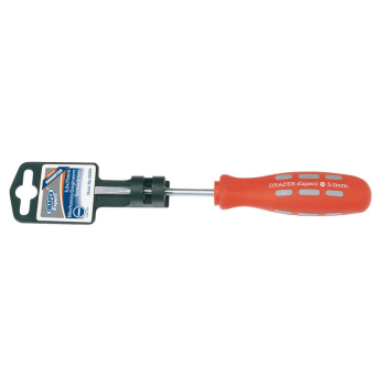 Draper 870/1 Plain Slot Parallel Tip Mechanics Screwdriver, 5 x 75mm - Code: 55494 - Pack Qty 1