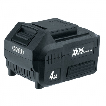 Draper D20B4.0AH D20 20V Li-ion Battery, 4.0Ah - Code: 55898 - Pack Qty 1