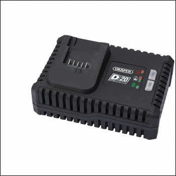 Draper D20BCF D20 20V Fast Battery Charger, 4A - Code: 55913 - Pack Qty 1