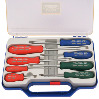 Draper 870/8 Mechanics/Engineers Screwdriver Set (8 Piece) - Discontinued - Code: 56772 - Pack Qty 1