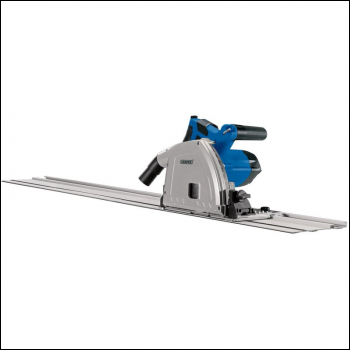 Draper PS1200D 230V Plunge Saw with Guide Rails, 165mm, 1200W - Code: 57341 - Pack Qty 1