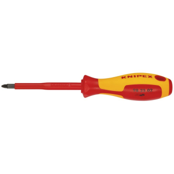Draper 98 25 02 KNIPEX 98 25 02 VDE Insulated  Pozidriv® Screwdriver, PZ2 x 100mm - Code: 57557 - Pack Qty 1