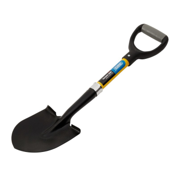Draper BSRPFG Round Point Mini Builders Shovel with Fibreglass Shaft - Code: 57569 - Pack Qty 1