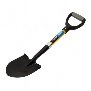 Draper BSRPFG Round Point Mini Builders Shovel with Fibreglass Shaft - Code: 57569 - Pack Qty 1