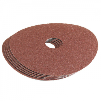 DRAPER 115mm 120Grit Aluminium Oxide Sanding Disc Pack of 5 - Pack Qty 1 - Code: 58619