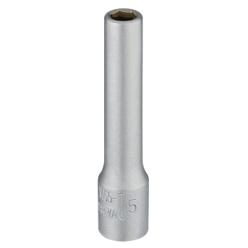 Draper 1455-T  5 Elora Deep Socket, 1/4 inch  Sq. Dr., 5mm - Code: 58723 - Pack Qty 1