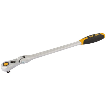Draper 770-L115GF Elora Quick Release Soft Grip Ratchet with Flexible Head, 1/2 inch  Sq. Dr., 430mm - Code: 58752 - Pack Qty 1