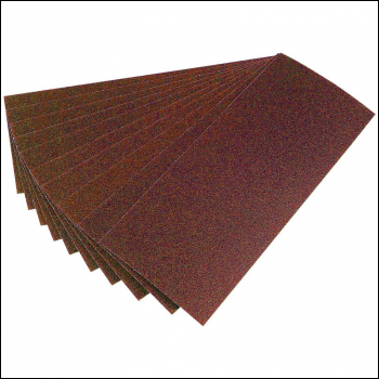 Draper APT18 Aluminium Oxide Sanding Sheets, 280 x 115mm, 60 Grit (Pack of 10) - Code: 59105 - Pack Qty 1