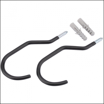 Draper BK-HOOK1 Bicycle Storage Hooks (2 Piece) - Code: 59243 - Pack Qty 1