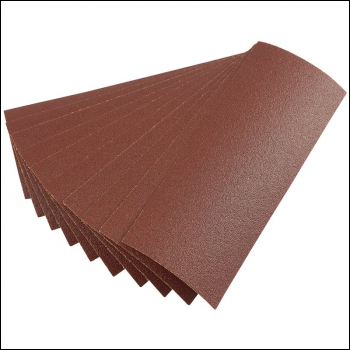 Draper APT21 Aluminium Oxide Sanding Sheets, 232 x 92mm, 80 Grit (Pack of 10) - Code: 59465 - Pack Qty 1