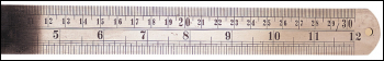 Draper D18 Steel Rule, 300mm/12 inch  - Code: 59641 - Pack Qty 1
