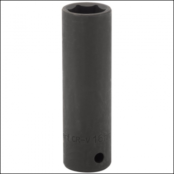 Draper 410D-MMB Draper Expert HI-TORQ® Deep Impact Socket, 1/2 inch  Sq. Dr., 16mm (Sold Loose) - Code: 59877 - Pack Qty 1