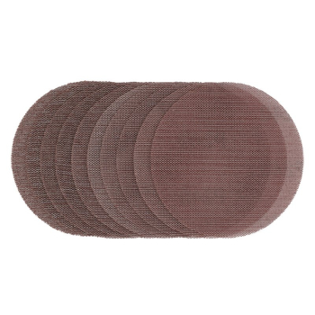 Draper SDMSH125 Mesh Sanding Discs, 125mm, Assorted Grit - 80G, 120G, 180G, 240G (Pack of 10) - Code: 60608 - Pack Qty 1