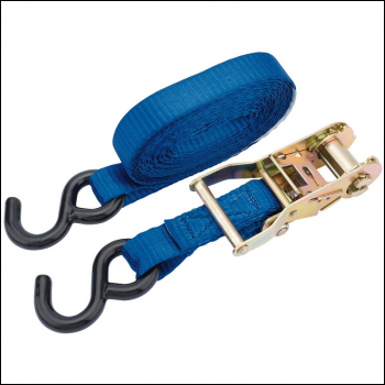 Draper RTDS075B Ratcheting Tie Down Straps, 4.5m x 25mm, 750kgggg - Code: 60957 - Pack Qty 1