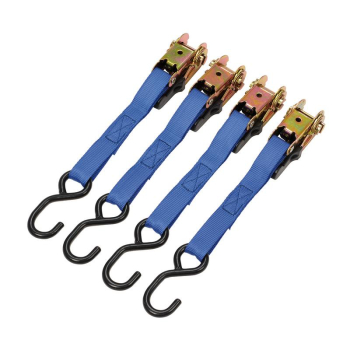 Draper RTDS25B4/B Ratcheting Tie Down Straps, 5m x 25mm, 250kg (4 Piece) - Code: 60965 - Pack Qty 1