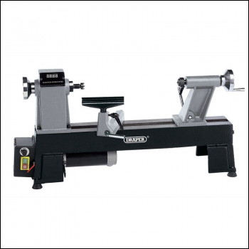 Draper WTL457 Compact Digital Variable Speed Wood Lathe, 550W - Code: 60989 - Pack Qty 1