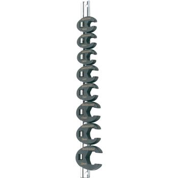 Draper D-CRF8 Draper Expert Metric Crow Foot Spanner Set on a Metal Rail, 3/8 inch  Sq. Dr. (8 Piece) - Code: 61034 - Pack Qty 1