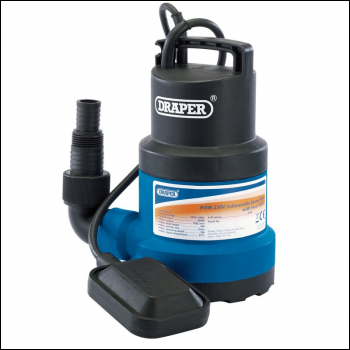 Draper SWP112 Submersible Water Pump with Float Switch, 108L/Min, 350W - Code: 61668 - Pack Qty 1