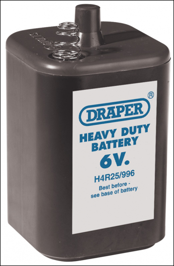 DRAPER 6V PJ996 Size Battery - Pack Qty 1 - Code: 62866