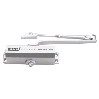 Draper DC 25/45 Adjustable Automatic Door Closer for Doors Between 25kg and 45kg - Code: 62893 - Pack Qty 1