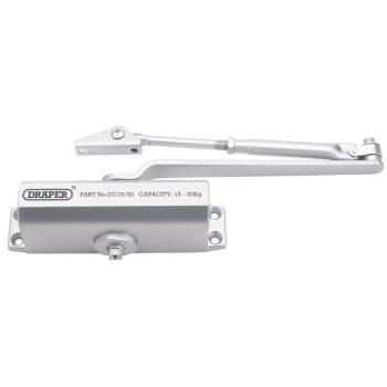 Draper DC 15/30 Adjustable Automatic Door Closer for Doors Between 15kg and 30kg - Code: 62894 - Pack Qty 1
