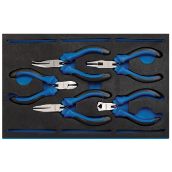 Draper IT-EVA3 Precision Plier Set in 1/4 Drawer EVA Insert Tray (5 Piece) - Code: 63215 - Pack Qty 1