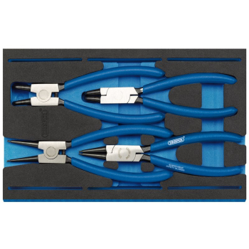 Draper IT-EVA5 Circlip Plier Set in 1/4 Drawer EVA Insert Tray (4 Piece) - Code: 63218 - Pack Qty 1