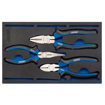 Draper IT-EVA9 Plier Set in 1/4 Drawer EVA Insert Tray (3 Piece) - Discontinued - Code: 63301 - Pack Qty 1