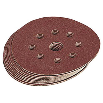Draper SD5V Assorted Grit Hook and Loop Sanding Discs, 125mm (Pack of 10) - Code: 63372 - Pack Qty 1