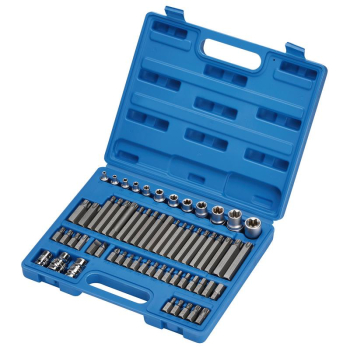 Draper MH61PRO/B Draper Expert Mechanics Socket and Bit Set, 3/8, 1/2 inch  Sq. Dr. (61 Piece) - Code: 63376 - Pack Qty 1