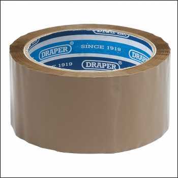 Draper TP-PACK Packing Tape Roll, 66m x 50mm - Code: 63388 - Pack Qty 1