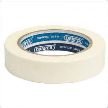 Draper TP-MASK Masking Tape Roll, 50m x 25mm - Code: 63481 - Pack Qty 1