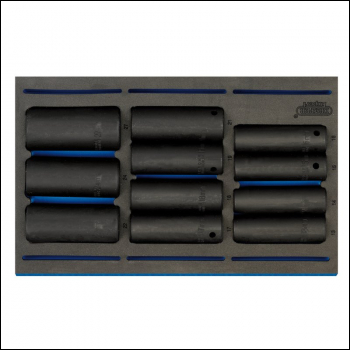 Draper IT-EVA20 Impact Socket Set in 1/4 Drawer EVA Insert Tray, 1/2 inch  Sq. Dr. (11 Piece) - Code: 63483 - Pack Qty 1