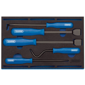 Draper IT-EVA24 Scraper and Remover Set in 1/4 Drawer EVA Insert Tray (5 Piece) - Code: 63497 - Pack Qty 1