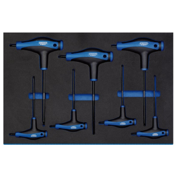 Draper IT-EVA27 Draper Expert TX-STAR® T' Handle Key Set in 3/4 Drawer EVA Insert Tray (7 Piece) - Code: 63505 - Pack Qty 1