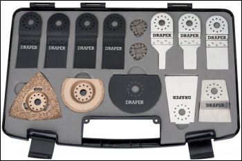 DRAPER Oscillating Tool Blade Kit (14 Piece) - Pack Qty 1 - Code: 63511