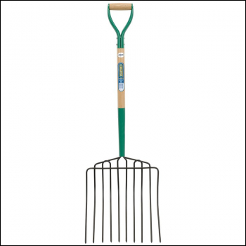 Draper AF10PSF/I 10 Prong Manure Fork with Wood Shaft and MYD Handle - Code: 63578 - Pack Qty 1