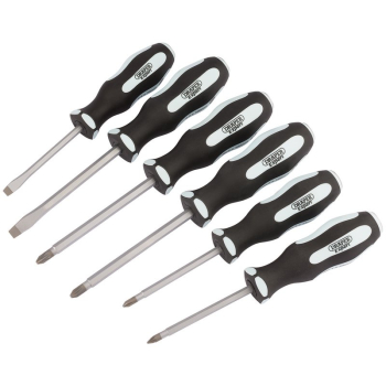 Draper 996/S6 Draper Expert 'Pound Thru' Soft Grip Screwdriver Set (6 Piece) - Code: 63590 - Pack Qty 1