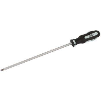 Draper 996CS/PT 'Pound Thru' Cross Slot Soft Grip Screwdriver, No.2 x 250mm - Code: 63595 - Pack Qty 1