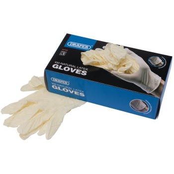 Draper GLAT-100L Latex Gloves (Box of 100) - Code: 63762 - Pack Qty 1