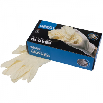 Draper GLAT-100L Latex Gloves (Box of 100) - Code: 63762 - Pack Qty 1