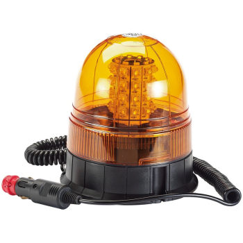 Draper RWB5 12/24V LED Magnetic Base Rotating Beacon, 400 Lumens - Code: 63881 - Pack Qty 1